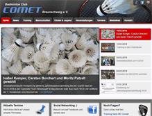 Tablet Screenshot of bc-comet.de